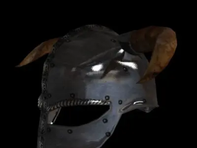 viking helmet Low-poly 3D model