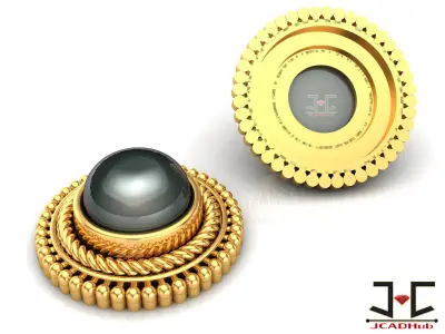 0230 - Antique Earring for Women - JCADHub 3D print model
