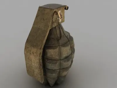 Hand Grenade MK 3D model