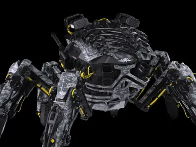 Scifi Spider Tank 3D model