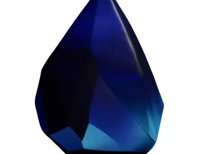 Fantasy Mana Crystal Gem 3D model