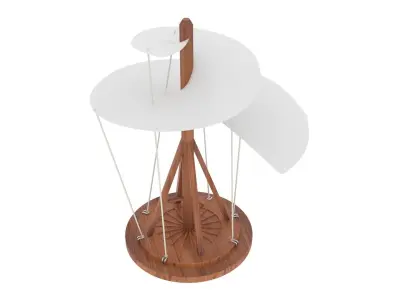 Leonardo Da Vincis Helicopter 3D model