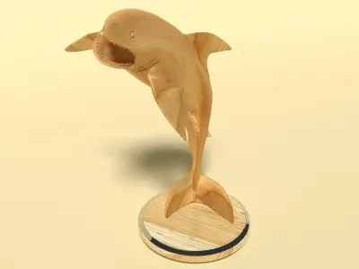 Sharks figurine 3D model