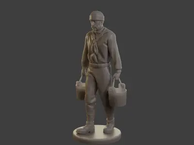 1900 Antartic Sailor ANS1 009 3D print model
