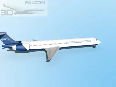 Falcon3D MD-80 Air Charter Intl 3D model