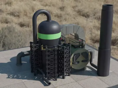 Oil refinery 3D model purchase