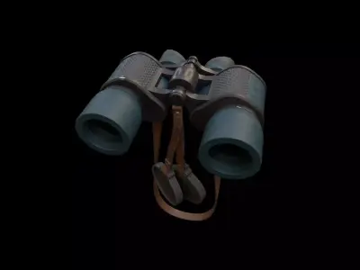 Binoculars Low-poly 3D model purchase