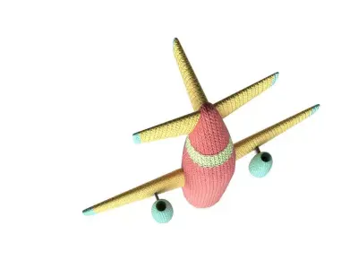 AirBus Toy Boeing Low-poly 3D model
