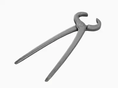 Tongs Pliers 03 Low-poly 3D model