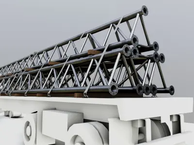 CARGO MODELS FOR TRUCK TRAILER-Roof Modul Type-1 3D model