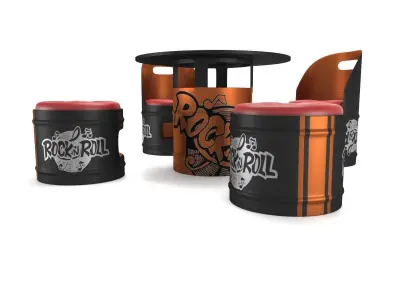 Bar furniture 3D model