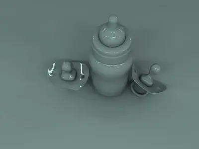 baby bottle 3D model