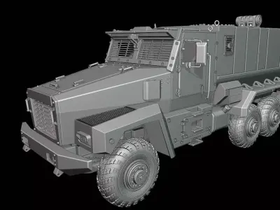 Ural Tifun truck 3D print model