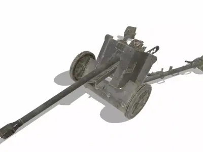 Pak 38 Low-poly 3D model