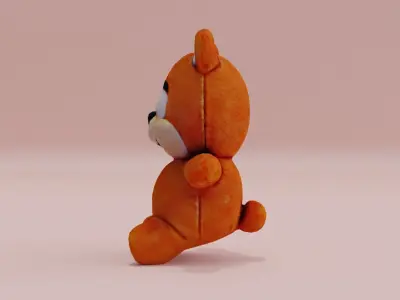 Teddy Bear Plush Toy Low-poly 3D model