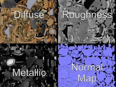 Tactical Military Helmet D Model Pack Low-poly 3D model