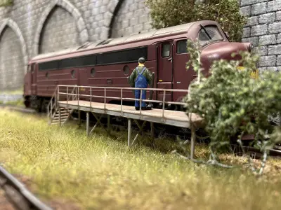 DET-0024 Service walkways steel H0-scale 26 items 3D print model
