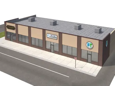 Retail-064 Retail Store 3D model