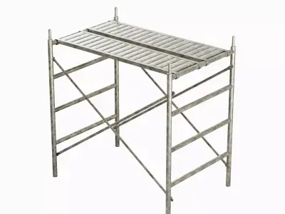 Metal Scaffolding Construction 05 Low-poly 3D model