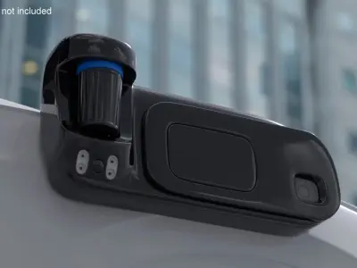 Waymo Lidar and Radar Kit for Driverless Cars Black 3D model