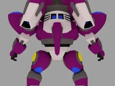 Super Mecha 13 - Diotre of Code Name D1OTE Low-poly 3D model