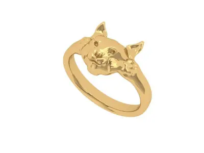 Fox ring 3D print model