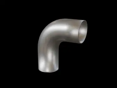 4 types of 3d modeling realistic old rusty pipes folder Low-poly 3D model