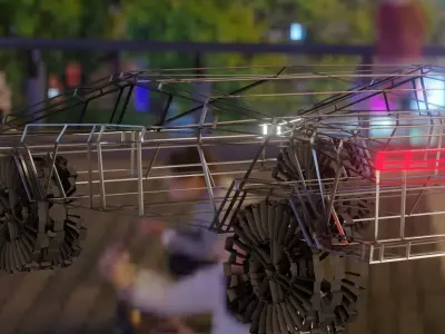 Low Poly Tesla Cybertruck Free low-poly 3D model