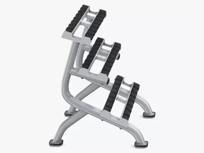 Dumbbell Rack 01 3D model