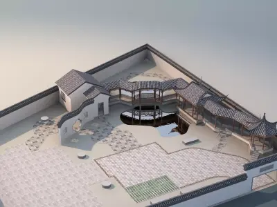Chinese Style Architecture 3D model 68