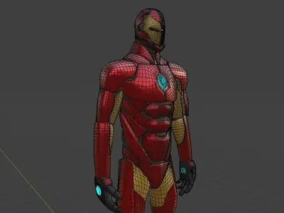 Iron man invincible - MARVEL Low-poly 3D model