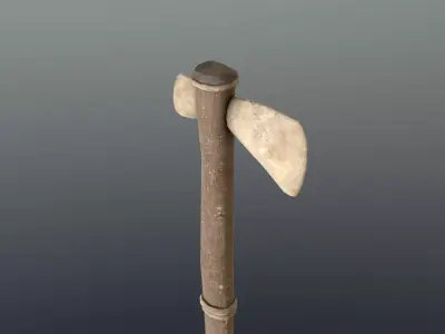 Axe - Bone Low-poly 3D model