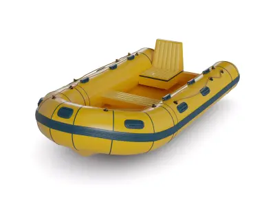 Inflatable Dinghy 3D model get