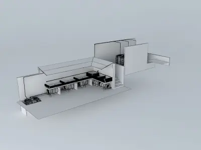 System Aquaponico 00 Aquaponics Beira Mar Bed cultivation in ... 3D model
