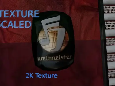 Weltmeister Stella 80 Bass Accordion Low Poly Low-poly 3D model