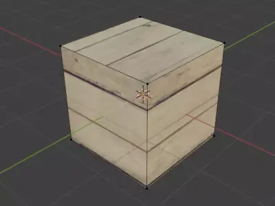 wooden crate 3D model buy