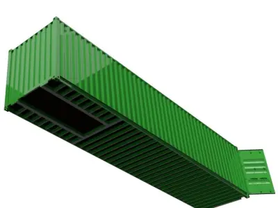 40FT ISO Shipping Container 3D model purchase