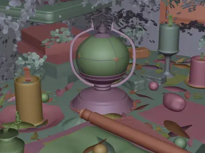 Medieval Workshop Atmospheric Environment - cinematic ready 3D model