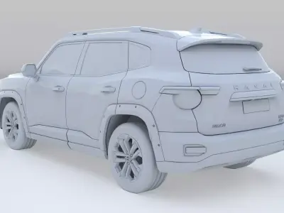 2025 GWM HAVAL H7 Dargo II Low-poly 3D model