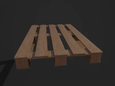 Pallet wooden Low-poly 3D model buy