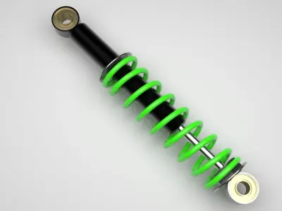 Car Shock Absorber 3D model Polygon mesh