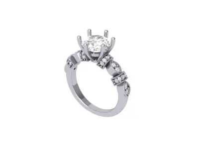 Wedding Ring  3D print model 409