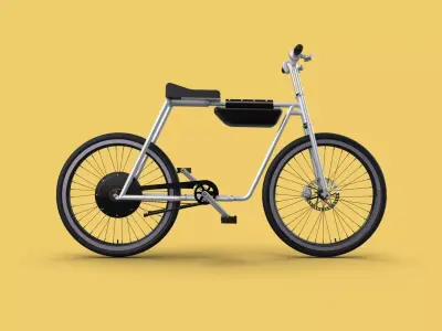 COOL ECOBIKE EBIKE ELECTRIC BICYCLE UNIQUE EV 3D model