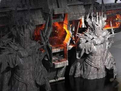 Cyberpunk Warlord Towers Kitbash 2  3D model