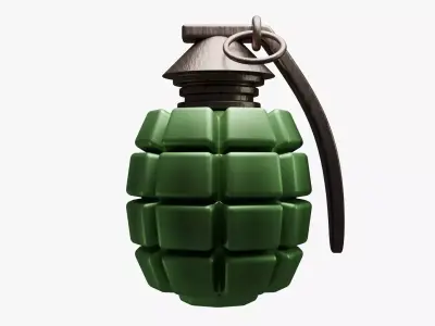 hand grenade 3D model shop
