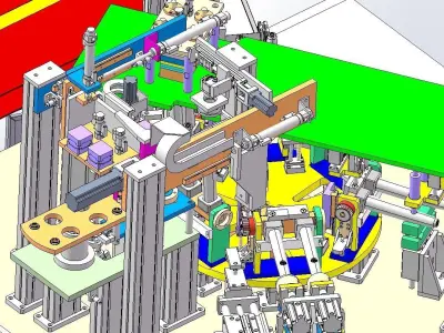 Electric toothbrush automatic assembly machine 3D model