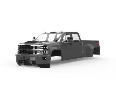 2018 Chevy Silverado 3500 3D print model