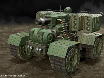 UGV Concept-3-Dirty 3D Model Pack