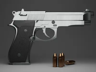 Beretta 92FS 3D model purchase