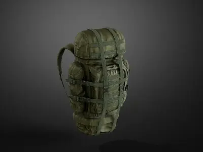 Backpack 01 Low-poly 3D model